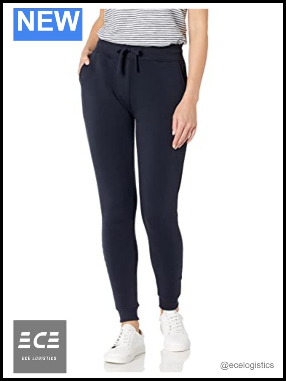 Fleece Basic Jogger Sweatpants Mid Rise Loose Cuffed